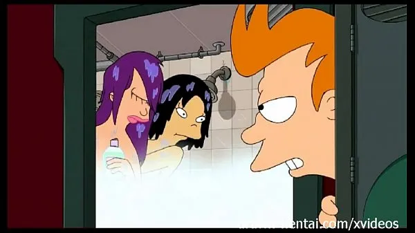 Futurama Hentai - Trío en la ducha megaclips nuevos