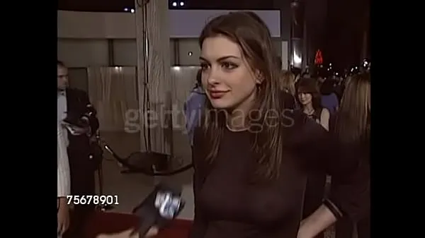 Fresh Anne Hathaway in her infamous see-through top mega Clips