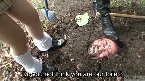 Świeże Subtitled Japanese principal outdoor burial pee baptism mega klipy