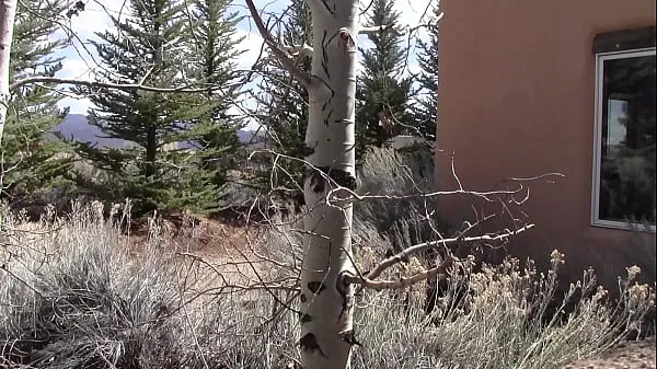 Nude outside at a casita in Taos, NM mega clipes recentes