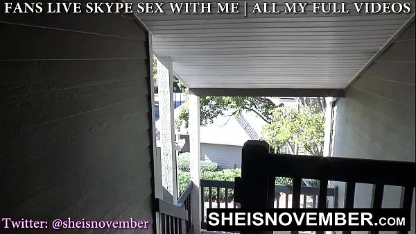 Friske Naughty Stepsister Sneak Outdoors To Meet For Secrete Kneeling Blowjob And Facial, A Sexy Ebony Babe With Long Blonde Hair Cleavage Is Exposed While Giving Her Stepbrother POV Blowjob, Stepsister Sheisnovember Swallow Cumshot on Msnovember mega klip