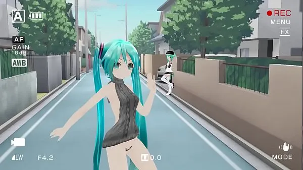 Vestido de baile Miku Sexy MMD megaclips nuevos