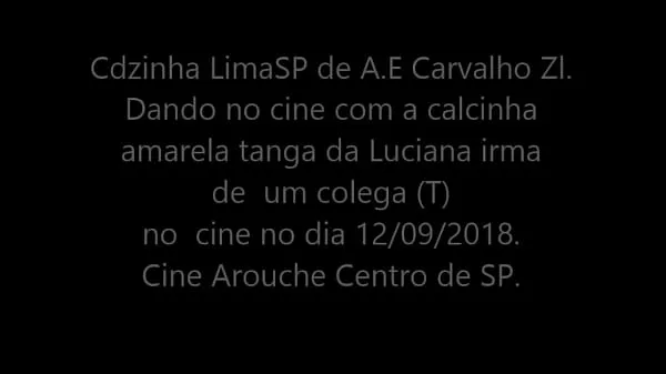 Cdzinha LimaSp Dando com a calcinha tanga amarela da Luciana irma do colega(T) no cine 12092018 mega clipes recentes