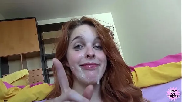 POV Cock Sucking Redhead Takes Facial Klip mega baru