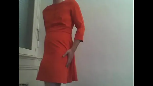 Sexy vestido rojo crossdresser megaclips nuevos