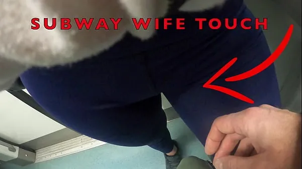 Nye My Wife Let Older Unknown Man to Touch her Pussy Lips Over her Spandex Leggings in Subway megaklipp