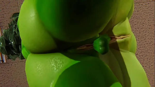 Futa - Fiona gets creampied by She Hulk (Shrek Klip mega baharu