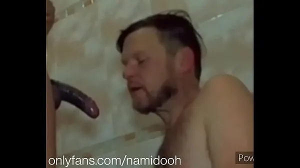 Frische Rückfall BBC in der Dusche Mega-Clips