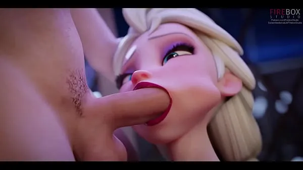 Friske Elsa Deepthroat - Frozen mega klip