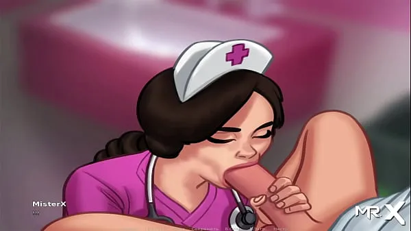 Fresh SummertimeSaga - Nurse plays with cock then takes it in her mouth E3 mega Clips