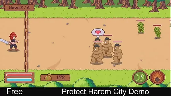 Protect Harem City (Juego de demostración de Steam) Estrategia, 2d, Adulto, Informal, Erótico, Nsfw, Pixel Art, Buena trama, Tower Defense, Unity megaclips nuevos