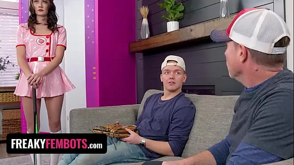 최신 Sex Robot Veronica Church Teaches Inexperienced Boy How To Make It To Third Base - Freaky Fembots 메가 클립