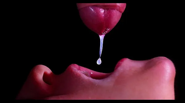 Frische NAHAUFNAHME: BESTER Melkmund für deinen SCHWANZ! Schwanzlutschen ASMR, Zunge und Lippen BLOWJOB DOPPELTER CUMSHOT -XSanyAny Mega-Clips