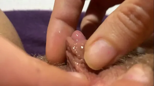 Fresh huge clit jerking orgasm extreme closeup mega Clips