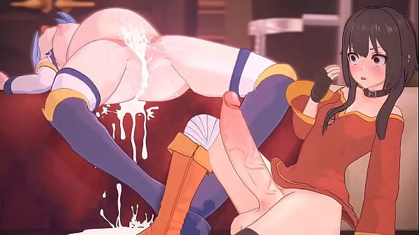 Świeże Aqua Gets Pounded (KonoSuba Futa Animation mega klipy